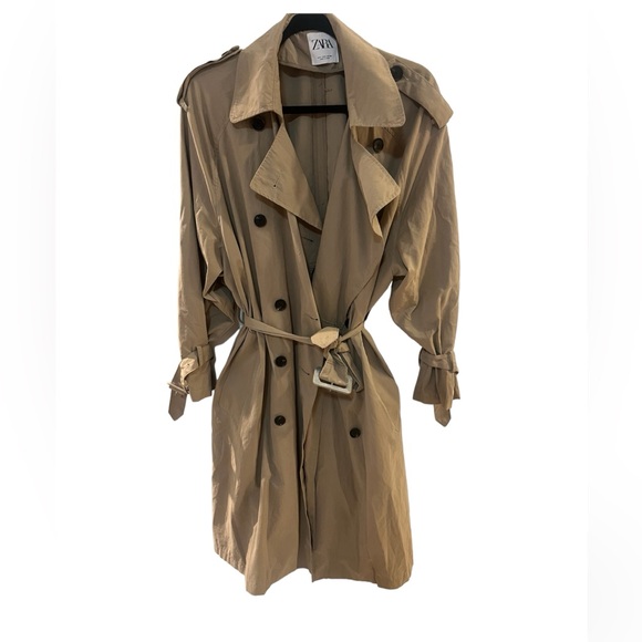 Zara belted trench coat USA L - Picture 1 of 4